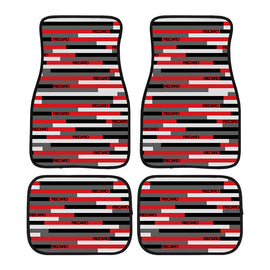 Brand New Universal 4PCS RECARO STYLE Racing Fabric Car Floor Mats Interior Carpets