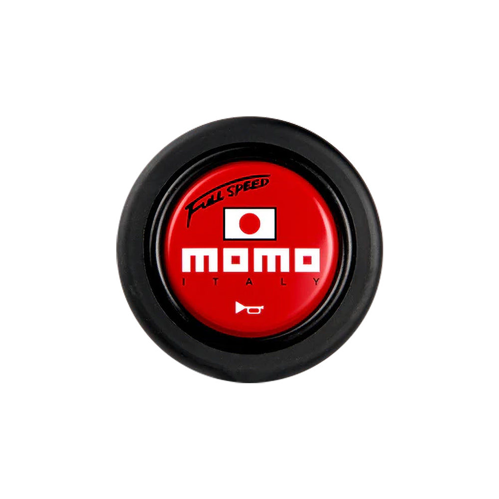 Brand New Universal Momo Car Horn Button Black Steering Wheel Center Cap W/Packaging