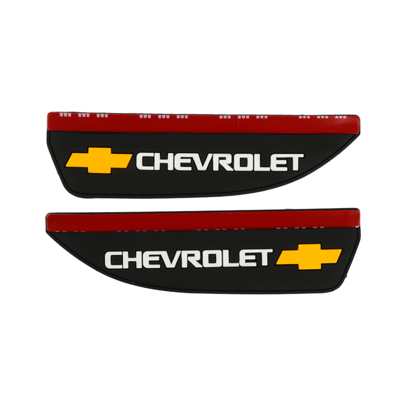 BRAND NEW 2PCS CHEVROLET Black Rubber Car Rear View Side Mirror Rain Board Eyebrow Guard Sun Visor