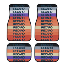 Load image into Gallery viewer, Brand New Universal 4PCS V5 RECARO RAINBOW STYLE Racing Fabric Car Floor Mats Interior Carpets