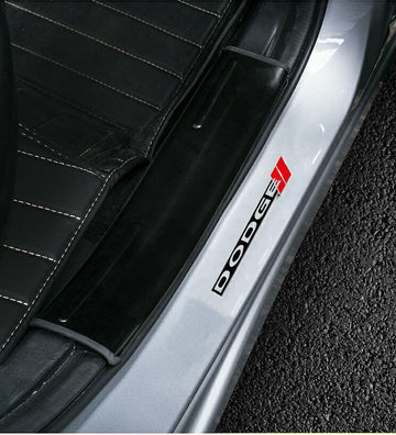 BRAND NEW UNIVERSAL 2PCS 3D DODGE METAL STEEL TRUNK EMBLEM BADGE STICKER