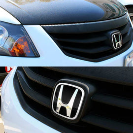 BRAND NEW 1PCS HONDA BLACK FRONT GRILLE H LOGO JDM EMBLEM FOR ACCORD 2008-2017 4DR SEDAN & 2DR COUPE