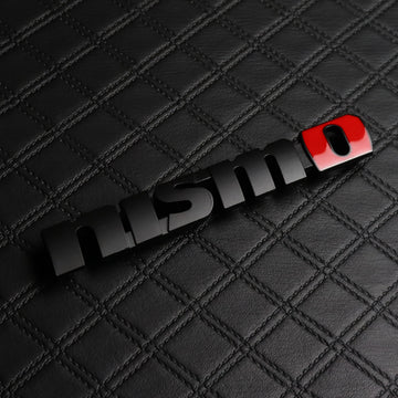 BRAND NEW 1PCS NISMO NISSAN CAR FRONT BLACK GRILLE BADGE METAL DECAL STICKER