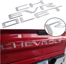 Load image into Gallery viewer, BRAND NEW 2019-2023 CHEVROLET SILVERADO 1500 2500 3500 CHROME TAILGATE LETTERS ABS 3D INSERTS