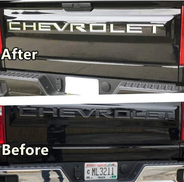 BRAND NEW 2019-2023 CHEVROLET SILVERADO 1500 2500 3500 CHROME TAILGATE LETTERS ABS 3D INSERTS