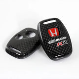 BRAND NEW HONDA MUGEN RR REAL CARBON FIBER KEY FOB COVER CRV CIVIC ACCORD ODYSSEY CRZ INSIGHT