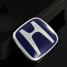 Load image into Gallery viewer, BRAND NEW JDM BLUE H EMBLEM FOR STEERING WHEEL CIVIC &amp; FIT &amp; S2000 &amp; CRZ 54MM X 43MM