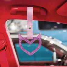 Load image into Gallery viewer, Brand New Devil Demon Heart Pink Glitter JDM TSURIKAWA Ring Subway Train Bus Handle Strap Charm Drift