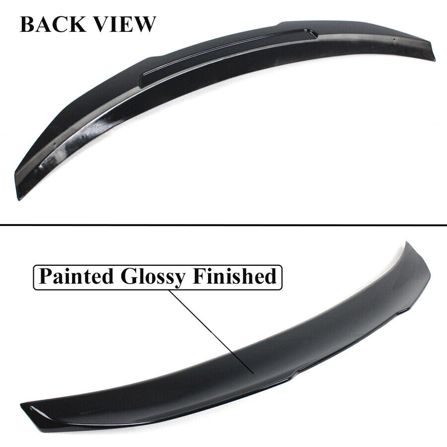 Brand New 2014-2023 Infiniti Q50 Q50S Sedan Painted Glossy Black Trunk Spoiler PSM Highkicks Wing