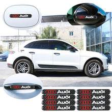 Load image into Gallery viewer, Brand New 8PCS AUDI Real Carbon Fiber Black Car Trunk Side Fenders Door Badge Scratch Guard Sticker