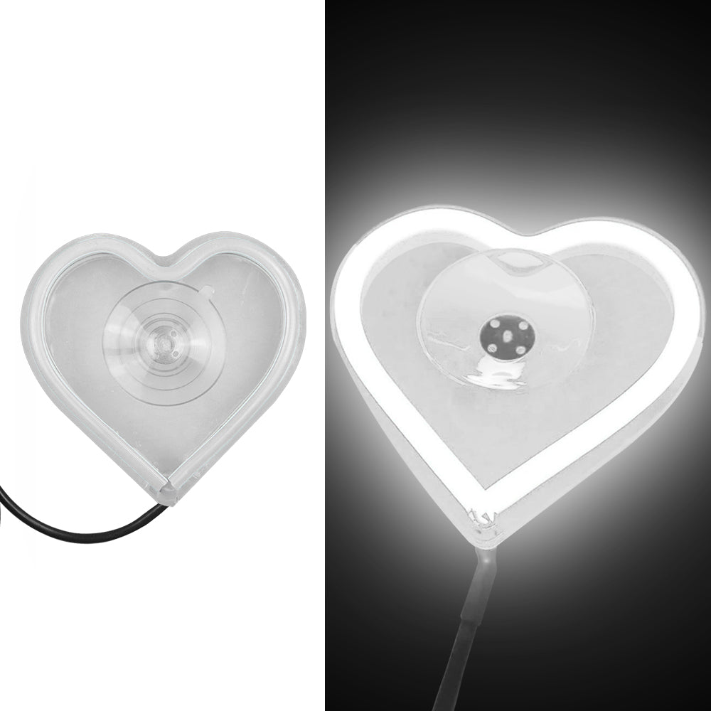 BRAND NEW UNIVERSAL LOVE HEART WHITE LED Neon Flash Light Car Window Glow Electric Remote Control Lamp