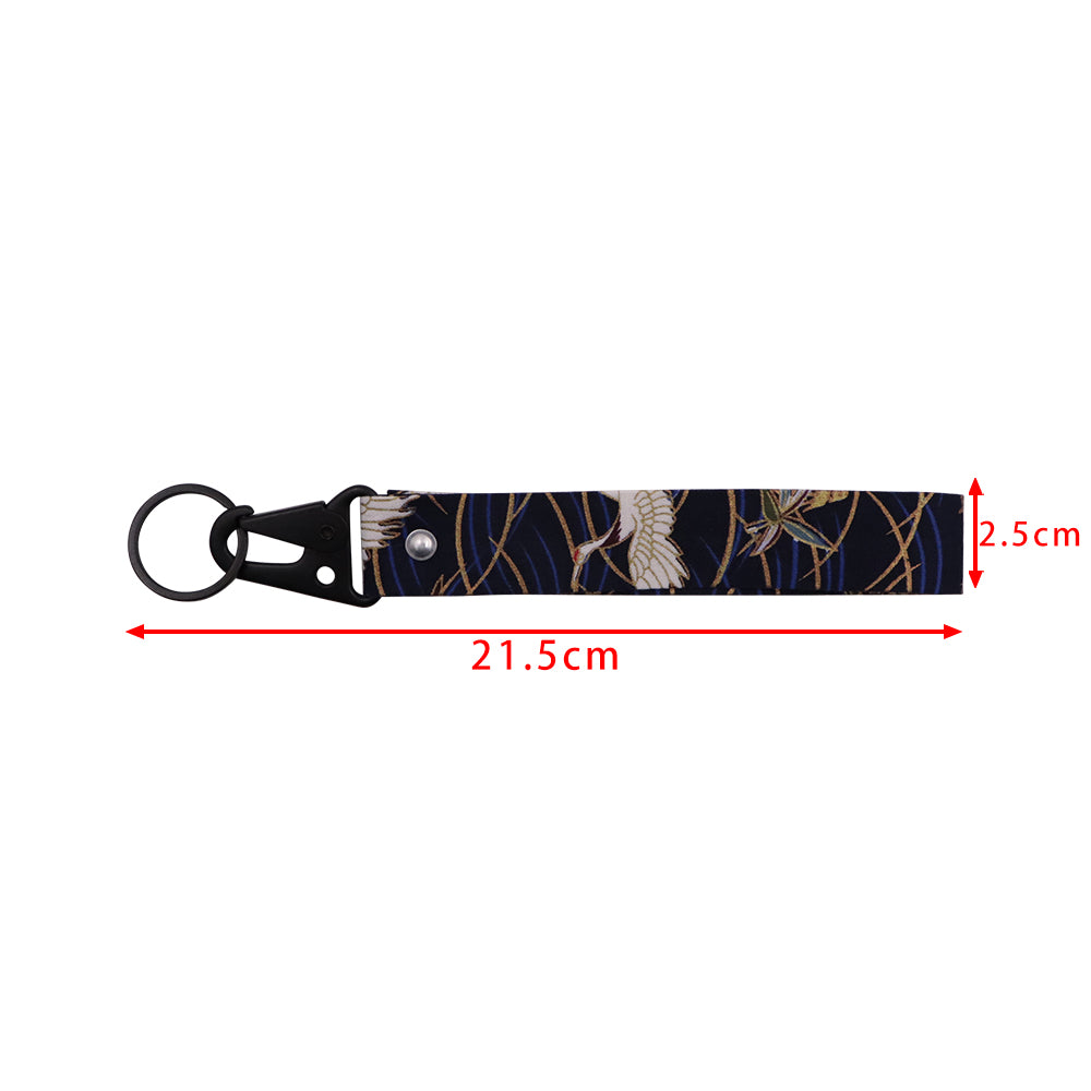 BRAND NEW JDM Sakura Bird Racing Keychain Metal key Ring Hook Strap Lanyard Universal