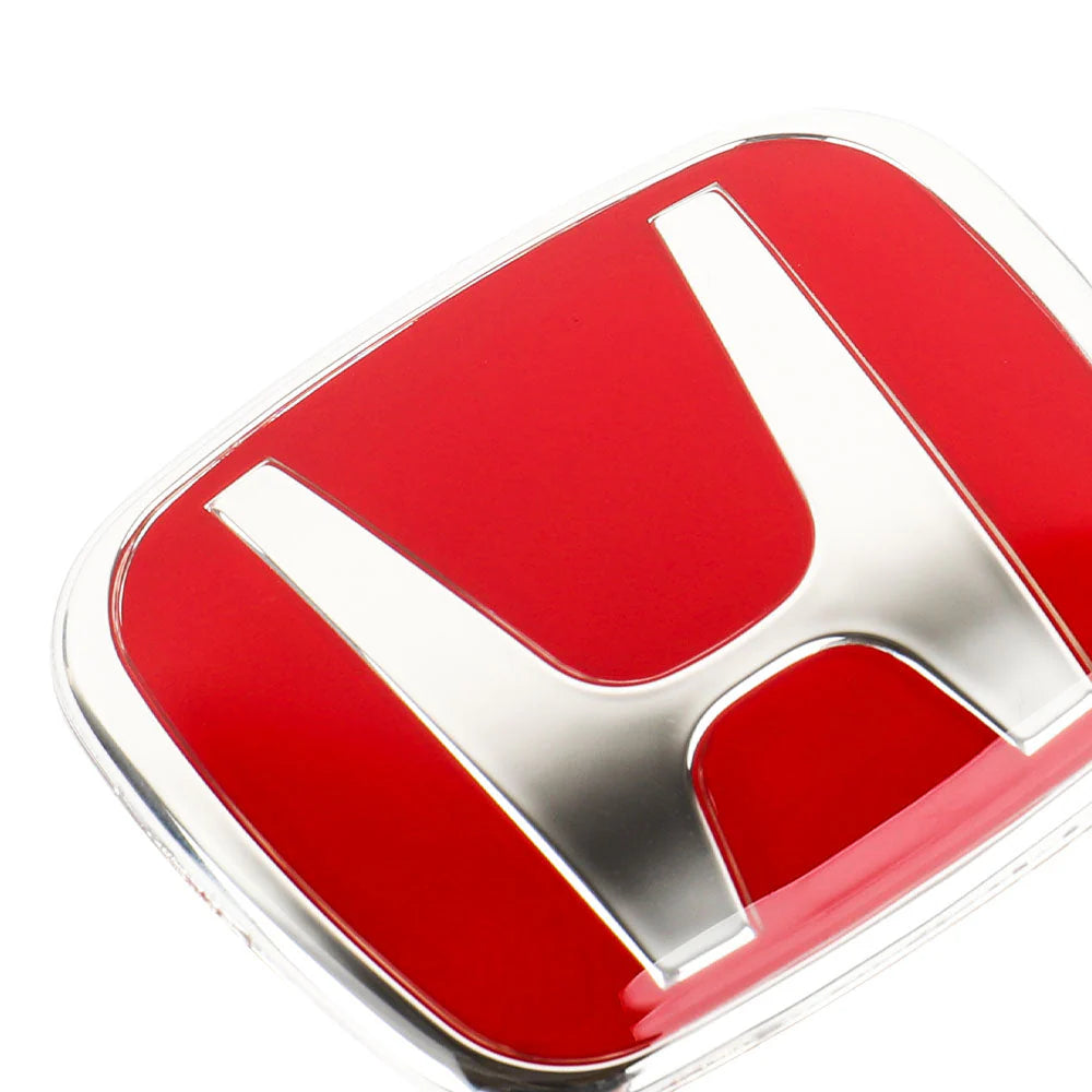 BRAND NEW 3PCS HONDA RED FRONT+REAR+STEERIING JDM EMBLEM SET FOR CIVIC 2022-2025 4DR SEDAN