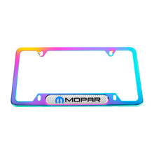 Load image into Gallery viewer, Brand New Universal 2PCS Mopar Neo Chrome Metal License Plate Frame