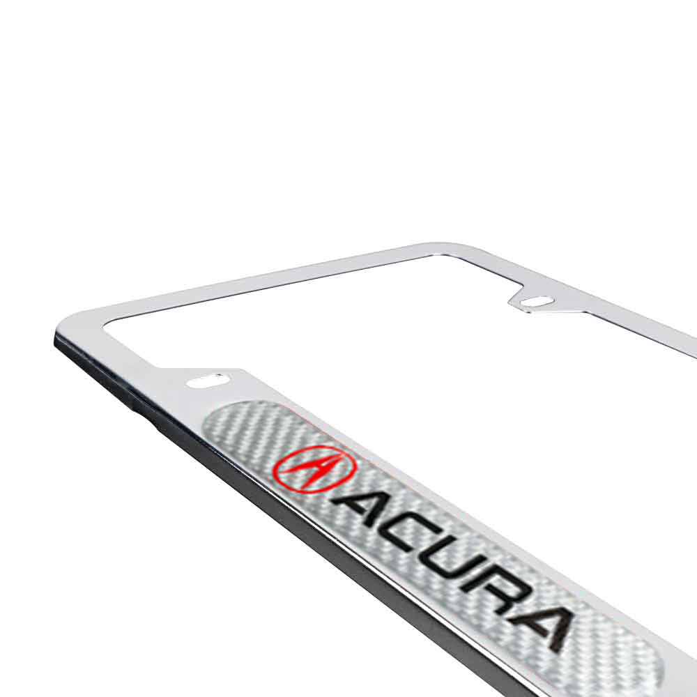 Brand New Universal 1PCS ACURA Chrome Metal License Plate Frame