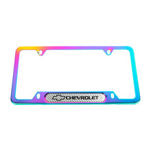 Load image into Gallery viewer, Brand New Universal 2PCS Chevrolet Neo Chrome Metal License Plate Frame