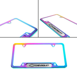 Brand New Universal 1PCS Chevrolet Neo Chrome Metal License Plate Frame