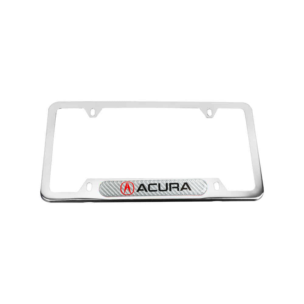 Brand New Universal 1PCS ACURA Chrome Metal License Plate Frame