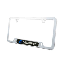 Load image into Gallery viewer, Brand New Universal 2PCS Mopar Silver Metal License Plate Frame