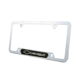 Brand New Universal 1PCS Chevrolet Silver Metal License Plate Frame