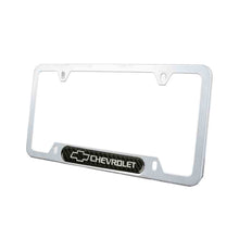 Load image into Gallery viewer, Brand New Universal 2PCS Chevrolet Silver Metal License Plate Frame