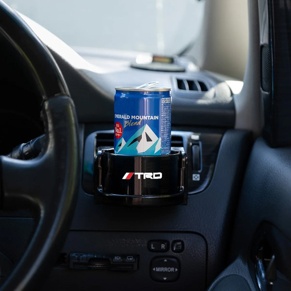Brand New Universal TRD Car Cup Holder Mount Air Vent Outlet Universal Drink Water Bottle Stand Holder