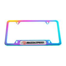 Load image into Gallery viewer, Brand New Universal 2PCS Mazdaspeed Neo Chrome Metal License Plate Frame