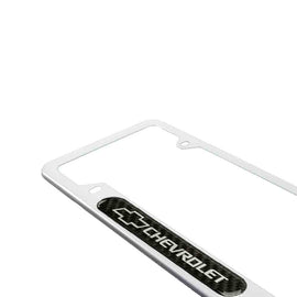 Brand New Universal 1PCS Chevrolet Silver Metal License Plate Frame