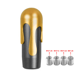 Brand New Universal Ice Cream Aluminum Black Gold Manual Car Gear Shift Knob Stick Shifter M8 M10 M12