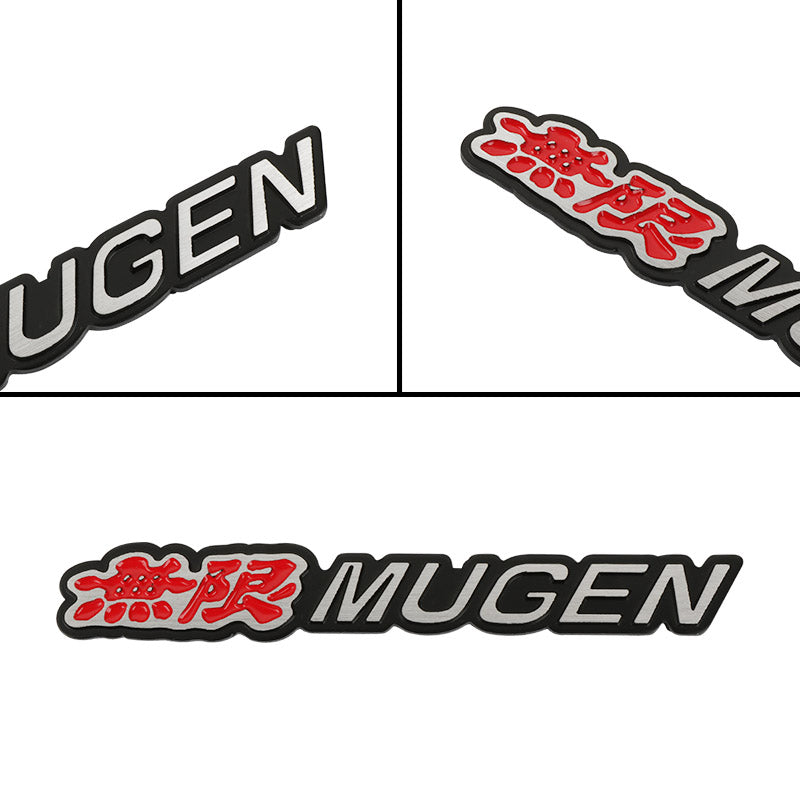 BRAND NEW 1PCS 3D Aluminum MUGEN Car Front/Rear Badge Fender Body Emblem Decal Sticker