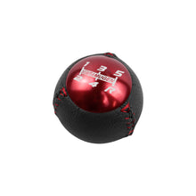 Load image into Gallery viewer, BRAND NEW JDM Mugen Leather 5 Speed Shift Knob Black / Red HONDA CRZ Type R Civic FA5 FG2 SI