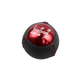 BRAND NEW JDM Mugen Leather 5 Speed Shift Knob Black / Red HONDA CRZ Type R Civic FA5 FG2 SI