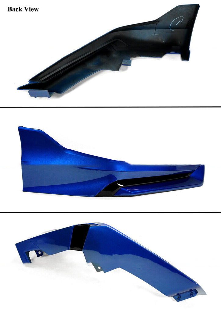 BRAND NEW 4PCS 2022-2023 Honda Civic 11th Gen Yofer Painted V3 Blk Aegean Blue Bumper Lip Splitter Kit
