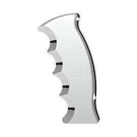 Brand New Universal Silver Aluminum Slotted Pistol Grip Handle Manual Gear Shift Knob Shifter M8 M10 M12