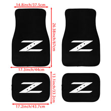 Load image into Gallery viewer, Brand New Universal 4PCS NISSAN Z Racing Black Fabric Car Floor Mats Interior Carpets Floormat