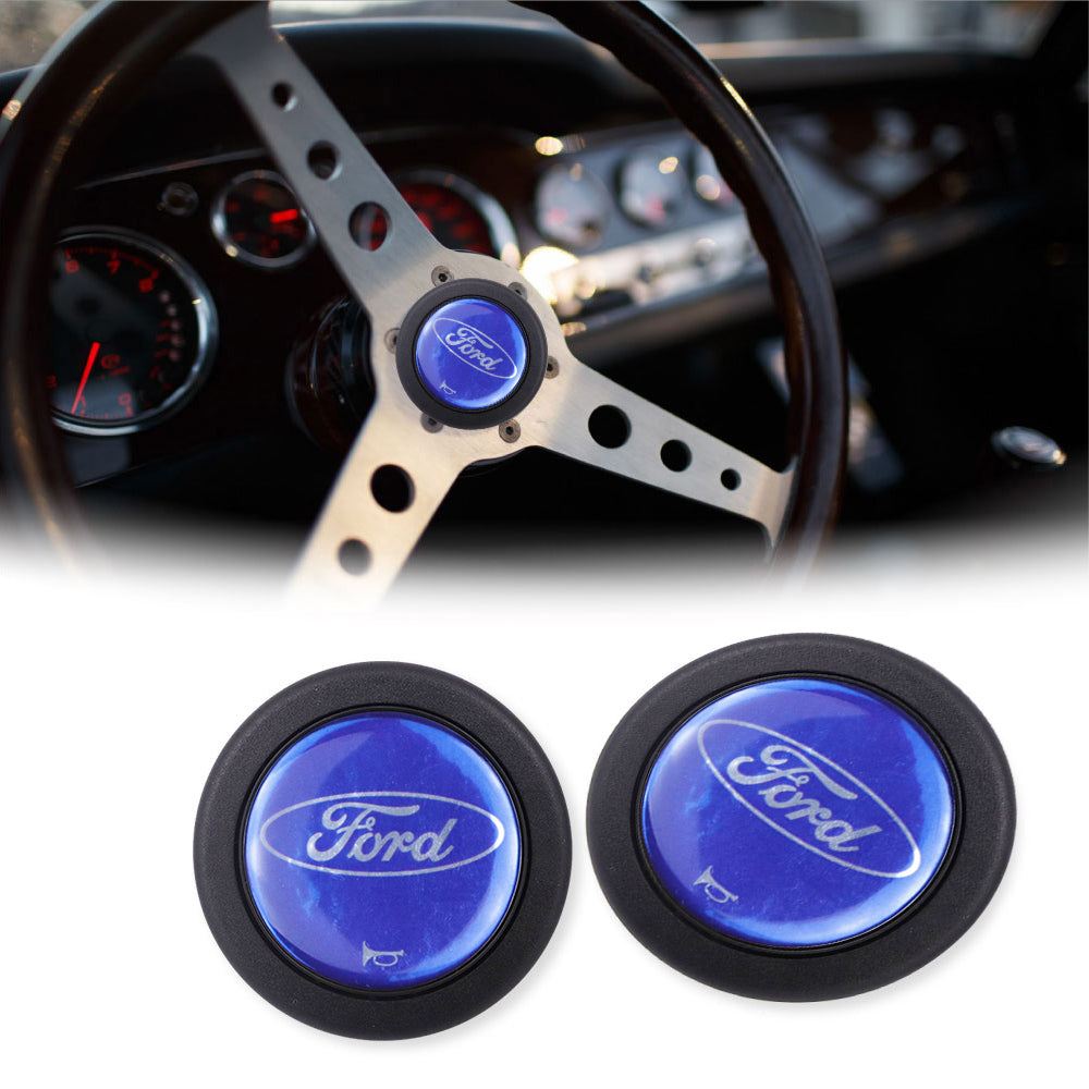 Brand New Universal Ford Car Horn Button Black Steering Wheel Center Cap