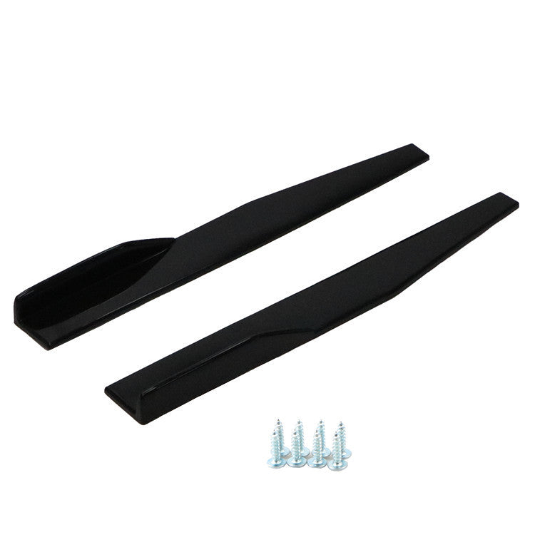 Brand New 2PCS Universal ABS Glossy Black Side Skirt Rocker Splitters Winglet Diffuser 31"X4"