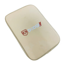 Load image into Gallery viewer, BRAND NEW UNIVERSAL DODGE BEIGE Car Center Console Armrest Cushion Mat Pad Cover Embroidery