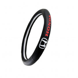 Brand New Universal Honda Black PVC Leather Steering Wheel Cover 14.5