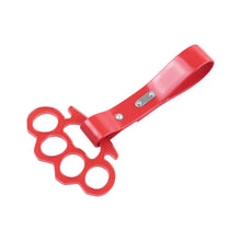 Load image into Gallery viewer, BRAND NEW KNUCKLES JDM TSURIKAWA Ring Subway Train Bus Red Strap Charm Drift