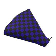 Load image into Gallery viewer, Brand New Universal Checkered Blue Black Stitch Fabric Gear Manual Shifter Shift Knob Boot
