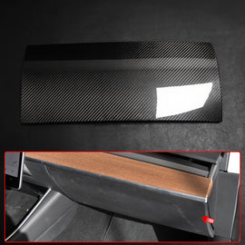 Brand New Real Carbon Fiber Door Lid Glove Box Cover Trim For Tesla Model 3 2017-2023 & Model Y 2020-2023