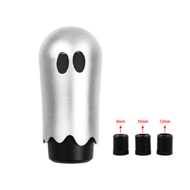 Brand New JDM Universal Ghost Aluminum Silver Manual Car Gear Shift Knob Stick Shifter M8 M10 M12