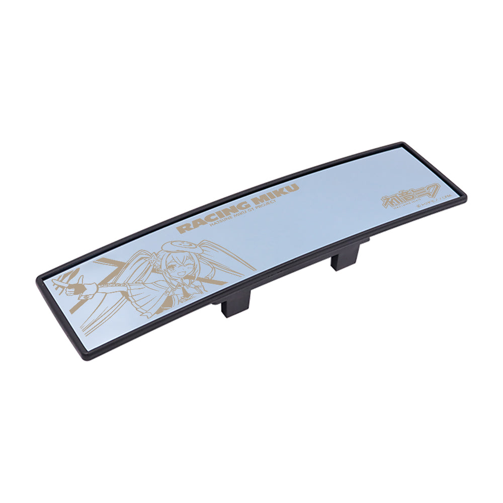 Brand New Hatsune Miku Racing Miku 270mm Wide Curve Car Truck Van Clip On Rear View Mirror Universal Blue Lense - JK Racing Inc
