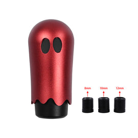 Brand New JDM Universal Ghost Aluminum Red Manual Car Gear Shift Knob Stick Shifter M8 M10 M12
