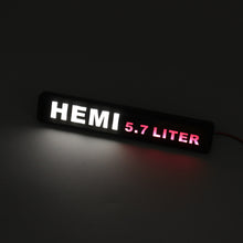 Load image into Gallery viewer, BRAND NEW 1PCS HEMI 5.7 LITER NEW LED LIGHT CAR FRONT GRILLE BADGE ILLUMINATED DECAL STICKER