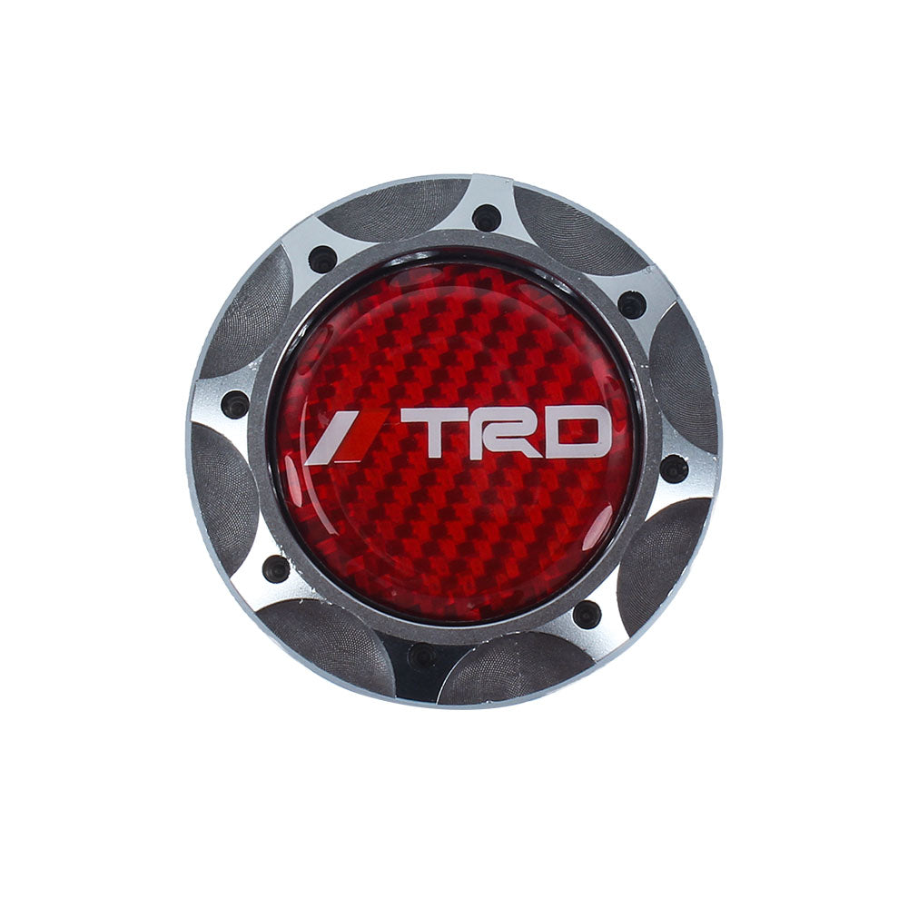 Brand New Toyota TRD Real Carbon Fiber Sticker ALUMNIUM Gunmetal Billet Engine Oil FILLER Cap
