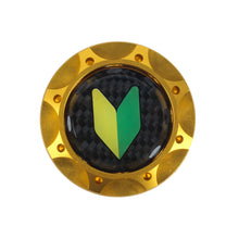 Load image into Gallery viewer, Brand New Toyota Jdm Beginner Leaf Real Carbon Fiber Sticker ALUMNIUM Gold Billet Engine Oil FILLER Cap