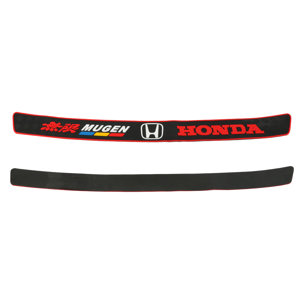 Brand New Mugen Rubber Anti-Scratch Rear Guard Bumper Protector Trim Trunk Sill Cover