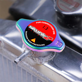 Brand New JDM 1.3bar 9mm Skunk2 Racing Neo Chrome Racing Cap High Pressure Radiator Cap For Universal